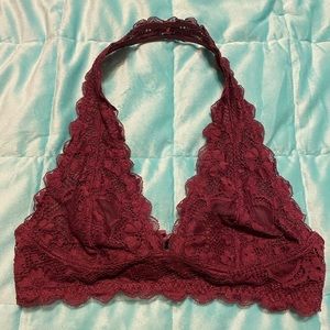 Galloon Lace Halter Bralette